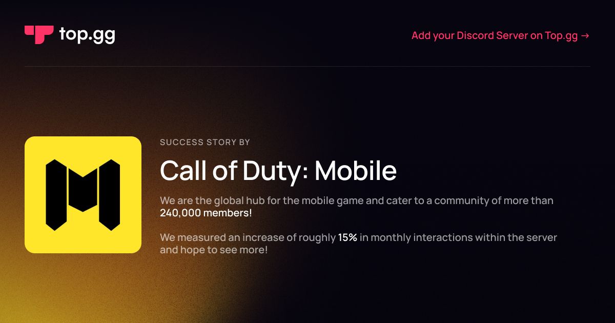 Call of Duty: Mobile - Discord Servers